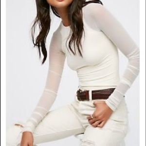 Free People seamless scrunch top